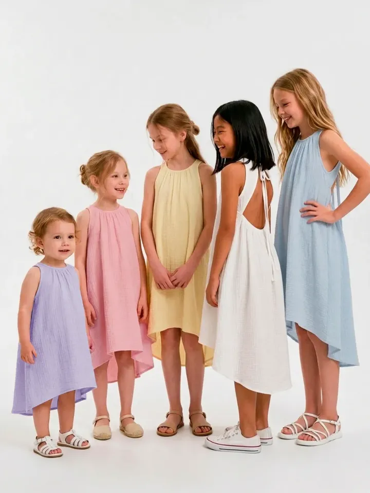 Мама и дочь: муслин и лён