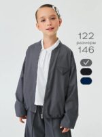 Бомбер 325BO0002G_T_Серый (р.116)